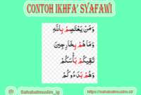 Contoh Ikhfa’ Syafawi
